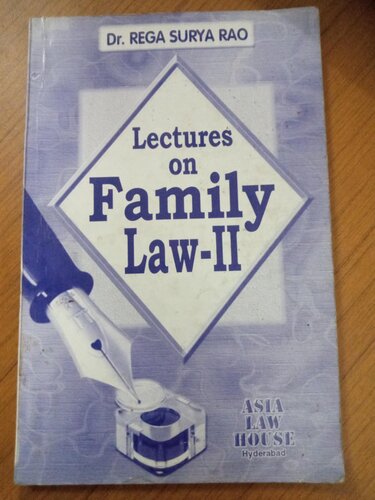 LECTURES ON FAMILY LAW II 2