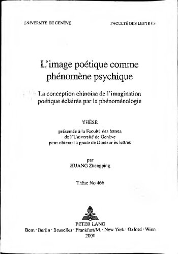 L'image poetique comme phenomene psychique