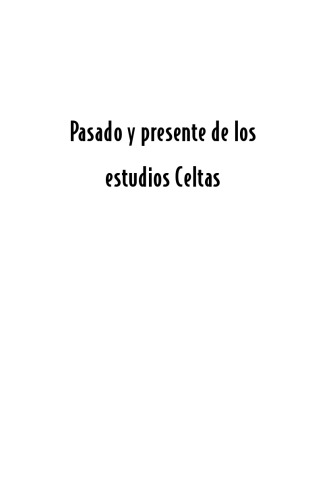 Pasado y presente de los estudios celtas