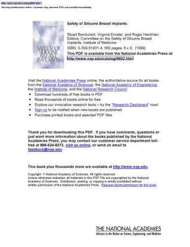 Safety of Silicone Breast Implants