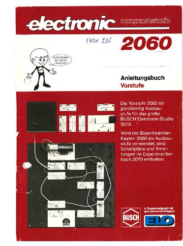 Busch Baukästen 2060 Anleitungsbuch Vorstufe
