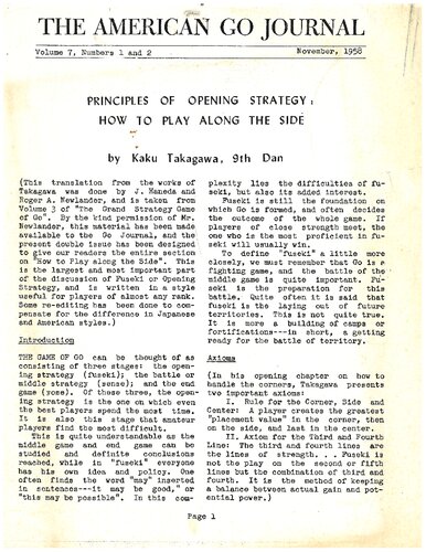 The American Go Journal
