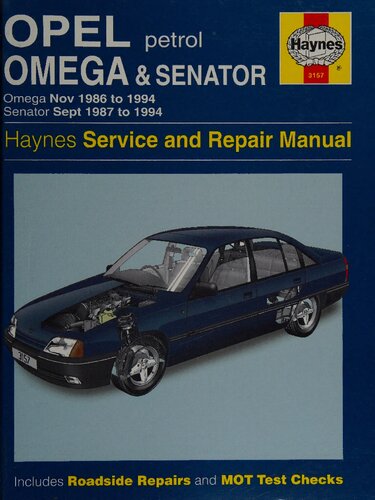 Haynes Opel Omega & Senator 1986 to 1994 Owners Workshop Manual