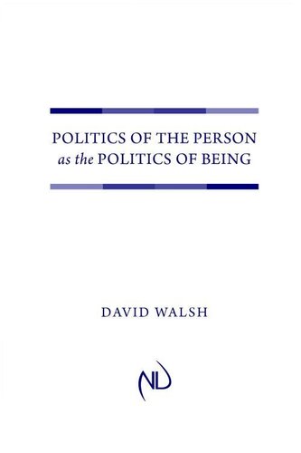 Politics of the Person as the Politics of Being