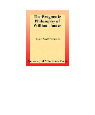 Pragmatic Philosophy of William, James