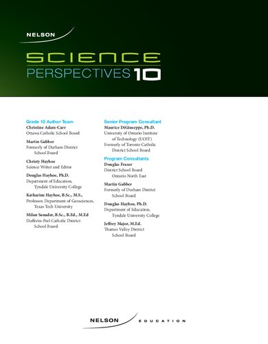 Science Perspectives 10