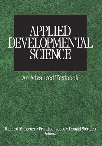 Applied Developmental Science: An Advanced Textbook
