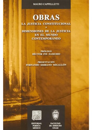 Obras. Justicia constitucional. Dimensiones de la justicia en el mundo contemporáneo