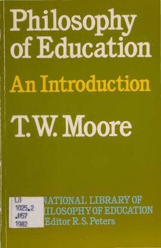 Philosophy of Education. An Introduction
