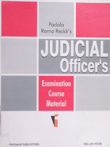 Judicial Officer's Examination Course Material