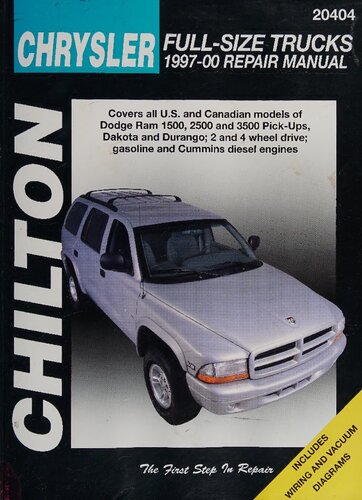 Chilton's Chrysler Full-Size Trucks 1997-2000 Repair Manual