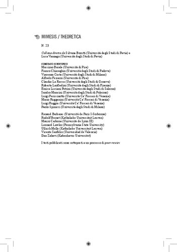 Prefazione di Alfredo Ferrarin 
La prospettiva del tempo. L’idealismo fenomenologico di Husserl come autoesplicitazione della soggettività trascendentale