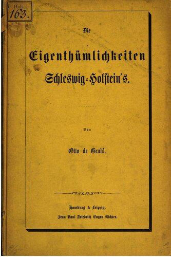 Die Eigentümlichkeiten Schleswig-Holsteins