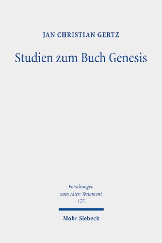 Studien Zum Buch Genesis (German Edition)