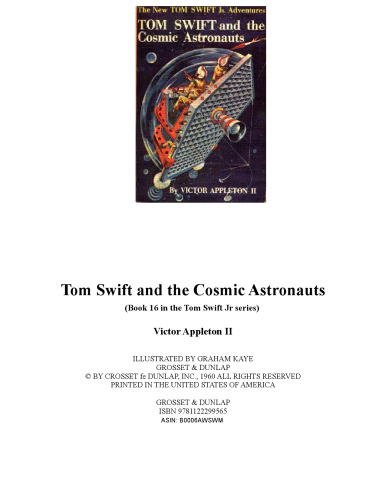 Tom Swift and the Cosmic Astronauts (Book 16 in the Tom Swift Jr series)