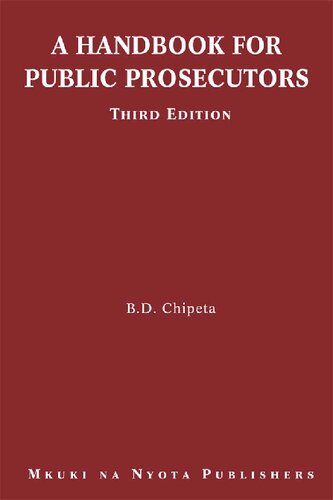 A Handbook for Public Prosecutors