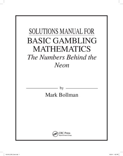 Basic Gambling Mathematics  (Instructor Solution Manual, Solutions)