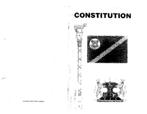 Republic of Bophuthatswana Constitution