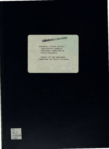 Gazankulu Legislative Assembly. Report of the Sessional Committee on Public Accounts