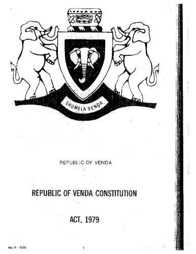 Republic of Venda Constitution