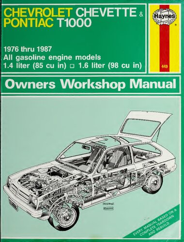 Haynes Chevrolet Chevette & Pontiac T1000 Automotive Repair Manual