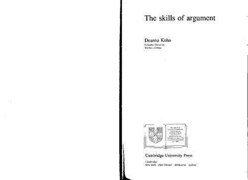 The skills of argument