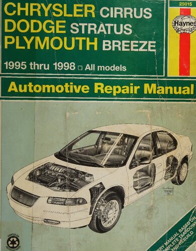 Haynes Chrysler Cirrus, Dodge Stratus, Plymouth Breeze Automotive Repair Manual