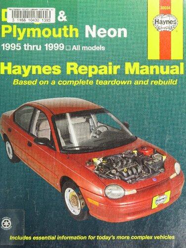 Haynes Dodge & Plymouth Neon Automotive Repair Manual