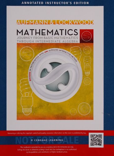 Mathematics: Journey from Basic Mathematics through Intermediate Algebra