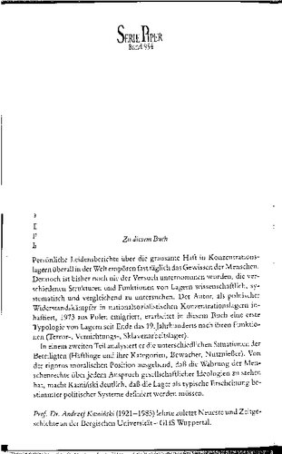 Konzentrationslager 1896 bis heute