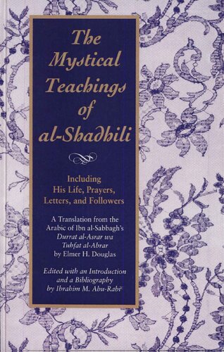 The Mystical Teachings of Al-Shadhili