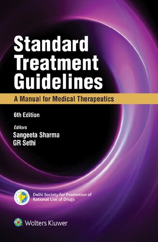 Standard Treatment Guidelines - A Manual of Medical Therapeutics -6E
