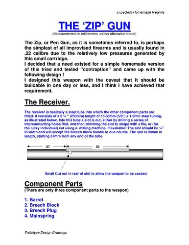 Expedient Homemade Firearms: The Zip Gun