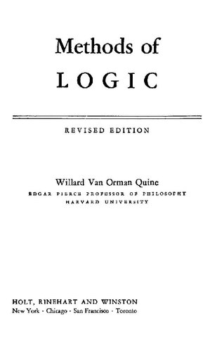 Methods of Logic