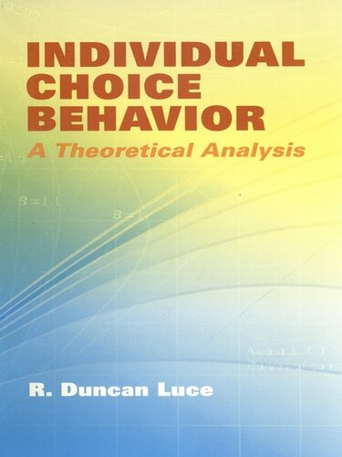 Individual Choice Behavior