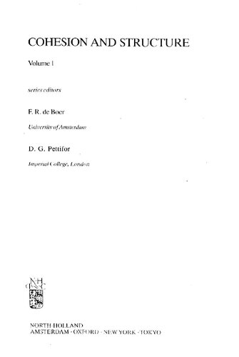 Cohesion in Metals: Transition Metal Alloys (Cohesion and Structure)