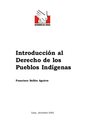 Introducción al derecho de los pueblos indígenas
