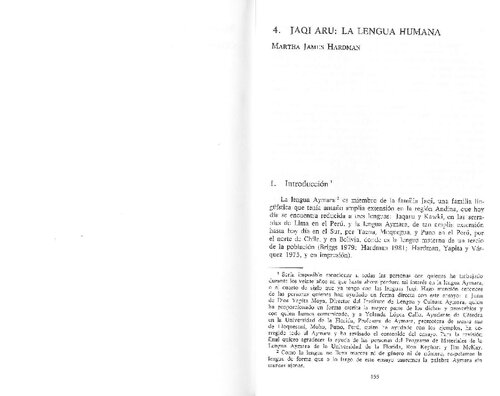 Jaqi Aru : la lengua humana