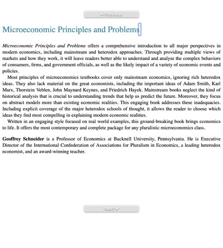 Microeconomic Principles and Problems: A Pluralist Introduction (Routledge Pluralist Introductions to Economics)