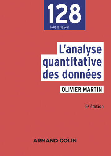 L'analyse quantitative des données - 5e éd.