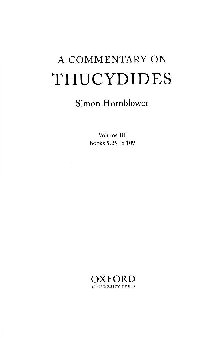A Commentary on Thucydides