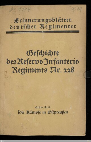 Die Kämpfe in Ostpreusen