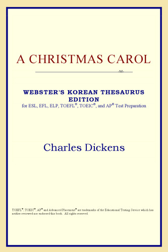 A Christmas Carol (Webster's Korean Thesaurus Edition)