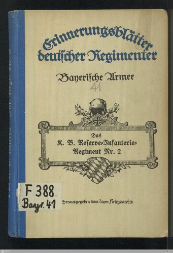 Das K. B. Reserve-Infanterie-Regiment Nr. 2. Anhang: Ehrenliste der Gefallenen