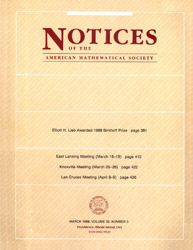 Notices of the American Mathematical Society