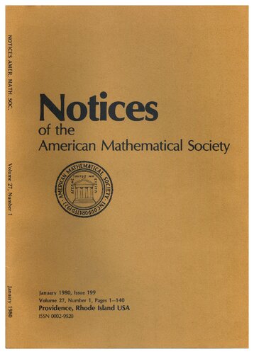 Notices of the American Mathematical Society