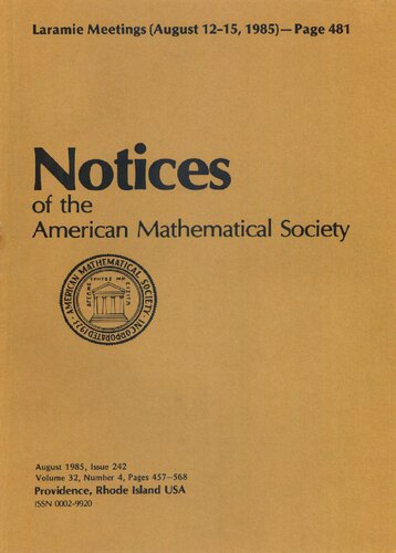 Notices of the American Mathematical Society