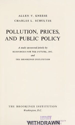 Pollution, prices, and public policy