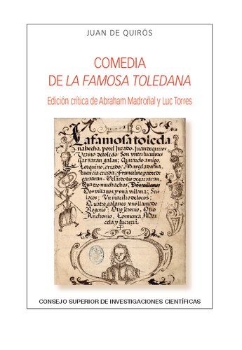 Comedia de La famosa toledana : edición crítica