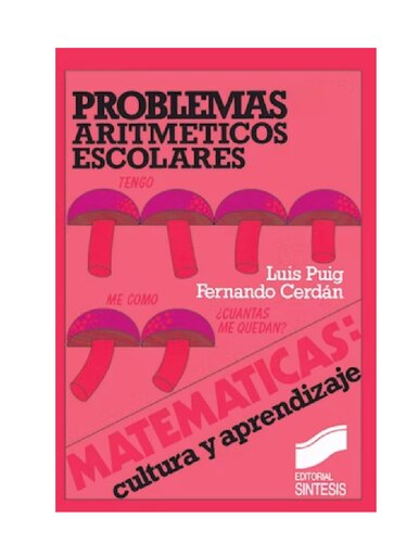 Problemas aritméticos  escolares